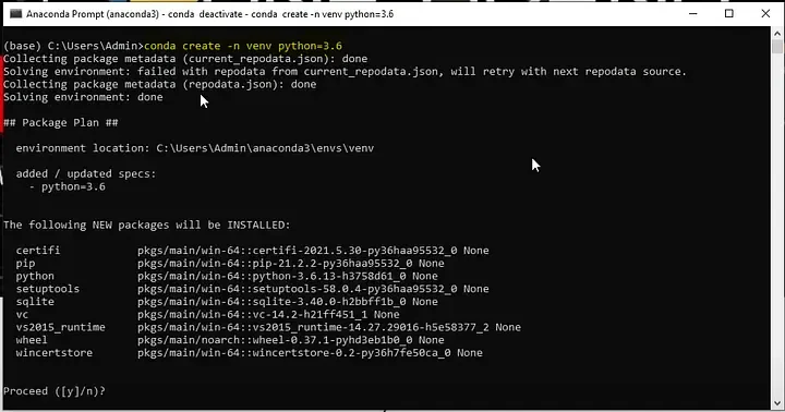Conda Virtual Environment & Commands