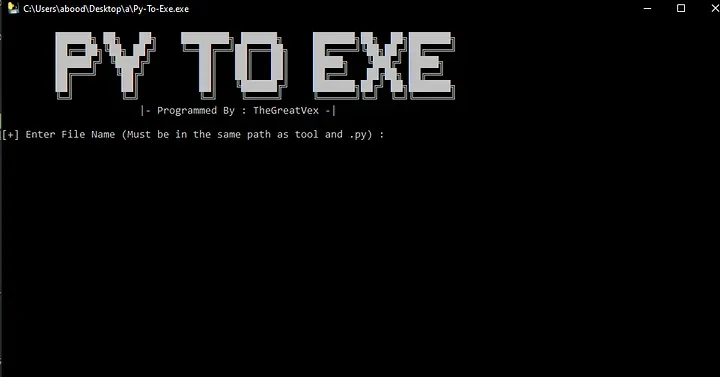 Convert Python Program to exe