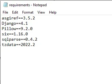 requirements.txt in Python